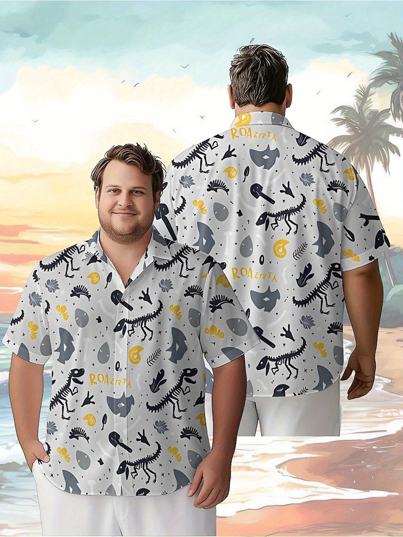 Men's Plus Size Hawaiian Shirt - Summer Clothing For A Beach avis et prix